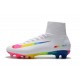 Crampons Football Nouveaux Nike Mercurial Superfly V FG - Blanc Multicolore