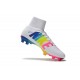 Crampons Football Nouveaux Nike Mercurial Superfly V FG - Blanc Multicolore