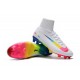 Crampons Football Nouveaux Nike Mercurial Superfly V FG - Blanc Multicolore