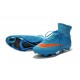 Nike Crampon Moulé Nouveaux Mercurial Superfly Iv FG Bleu Orange