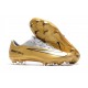 Nike Mercurial Vapor 11 FG Chaussures de Football - Or Blanc