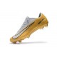 Nike Mercurial Vapor 11 FG Chaussures de Football - Or Blanc