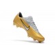 Nike Mercurial Vapor 11 FG Chaussures de Football - Or Blanc
