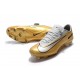 Nike Mercurial Vapor 11 FG Chaussures de Football - Or Blanc