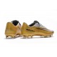 Nike Mercurial Vapor 11 FG Chaussures de Football - Or Blanc