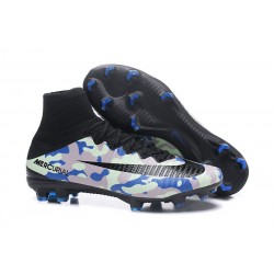 Crampons Football Nouveaux Nike Mercurial Superfly V FG - Noir Bleu