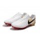 Nike Crampons de Foot Homme Tiempo Legend 7 FG - Blanc Noir Rouge