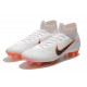 Chaussures football Nike Mercurial Superfly 360 VI Elite DF FG Blanc Orange