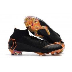 Chaussures football Nike Mercurial Superfly 360 VI Elite DF FG Noir Orange