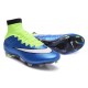 Nouvelle Ronaldo Chaussure Foot Nike Mercurial Superfly FG Bleu Volt Blanc