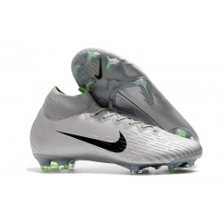 Chaussures football Nike Mercurial Superfly 360 VI Elite DF FG Argent Gris
