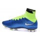 Nouvelle Ronaldo Chaussure Foot Nike Mercurial Superfly FG Bleu Volt Blanc