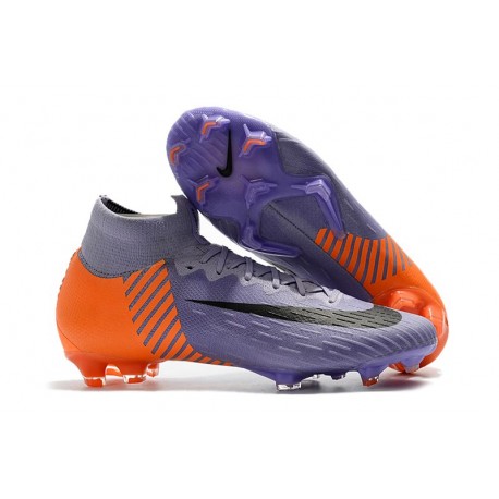 Chaussures football Nike Mercurial Superfly 360 VI Elite DF FG Violet Orange Noir