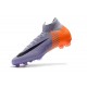 Chaussures football Nike Mercurial Superfly 360 VI Elite DF FG Violet Orange Noir