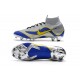 Chaussures football Nike Mercurial Superfly 360 VI Elite DF FG Argent Bleu