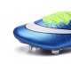 Nouvelle Ronaldo Chaussure Foot Nike Mercurial Superfly FG Bleu Volt Blanc