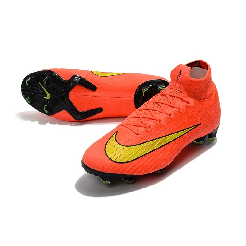 crampon nike orange et jaune