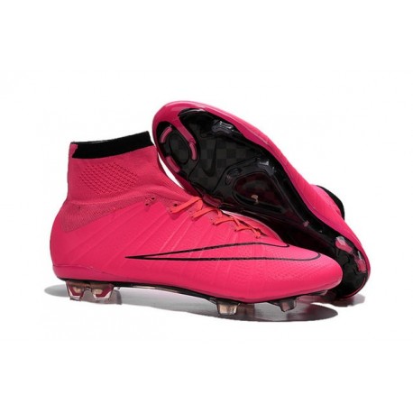 Nike Crampon Moulé Nouveaux Mercurial Superfly Iv FG Rose Noir
