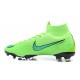 Nike Crampons Mercurial Superfly 6 Elite DF Vert Noir