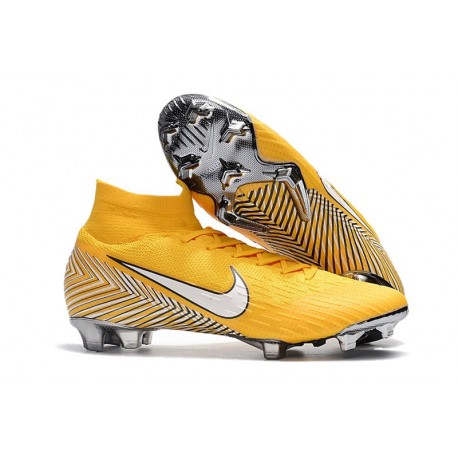 Nike Crampons Mercurial Superfly 6 Elite DF Jaune Blanc