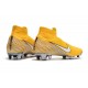 Nike Crampons Mercurial Superfly 6 Elite DF Jaune Blanc