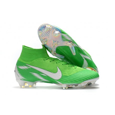 Nike Crampons Mercurial Superfly 6 Elite DF Vert Argent