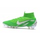 Nike Crampons Mercurial Superfly 6 Elite DF Vert Argent