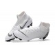Nike Crampons Mercurial Superfly 6 Elite FG Blanc Noir