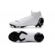 Nike Crampons Mercurial Superfly 6 Elite FG Blanc Noir