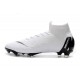 Nike Crampons Mercurial Superfly 6 Elite FG Blanc Noir