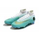 Ronaldo Nike Mercurial Superfly VI Elite FG CR7 Blanc Bleu