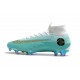Ronaldo Nike Mercurial Superfly VI Elite FG CR7 Blanc Bleu
