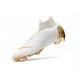 Nike Mercurial Superfly VI Elite FG Nouveau Chaussure Blanc Or