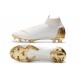 Nike Mercurial Superfly VI Elite FG Nouveau Chaussure Blanc Or