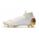 Nike Mercurial Superfly VI Elite FG Nouveau Chaussure Blanc Or