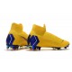 Nike Mercurial Superfly VI Elite FG Nouveau Chaussure Jaune Bleu