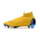 Nike Mercurial Superfly VI Elite FG Nouveau Chaussure Jaune Bleu