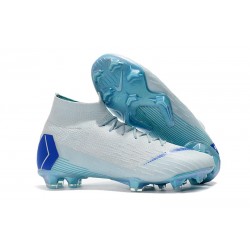 Nike Mercurial Superfly VI Elite FG Nouveau Chaussure Bleu Blanc