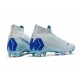 Nike Mercurial Superfly VI Elite FG Nouveau Chaussure Bleu Blanc