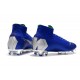 Nike Mercurial Superfly VI Elite FG Nouveau Chaussure Bleu Argent