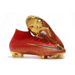 Ronaldo Nike Mercurial Superfly VI Elite FG CR7 Rouge Or