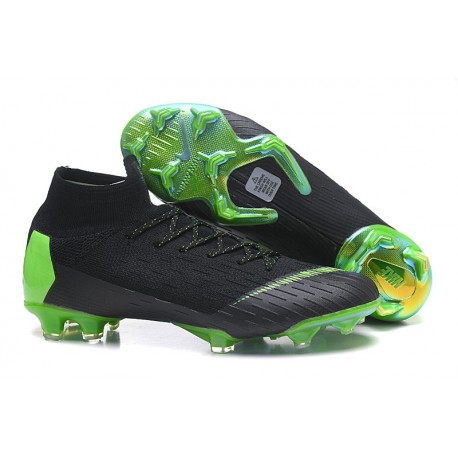Nike Mercurial Superfly VI Elite FG Nouveau Chaussure Noir Vert