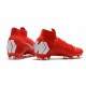 Nike Nouvelles Crampon Mercurial Superfly 360 Elite FG Rouge Blanc