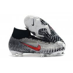 Neymar Nike Nouvelles Crampon Mercurial Superfly 360 Elite FG Noir Blanc Rouge