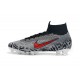 Neymar Nike Nouvelles Crampon Mercurial Superfly 360 Elite FG Noir Blanc Rouge