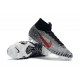 Neymar Nike Nouvelles Crampon Mercurial Superfly 360 Elite FG Noir Blanc Rouge