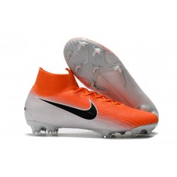Nike Nouvelles Crampon Mercurial Superfly 360 Elite FG Orange Noir Blanc