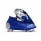 Chaussure Football Nike Mercurial Superfly 6 Elite FG Bleu Argent