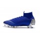 Chaussure Football Nike Mercurial Superfly 6 Elite FG Bleu Argent