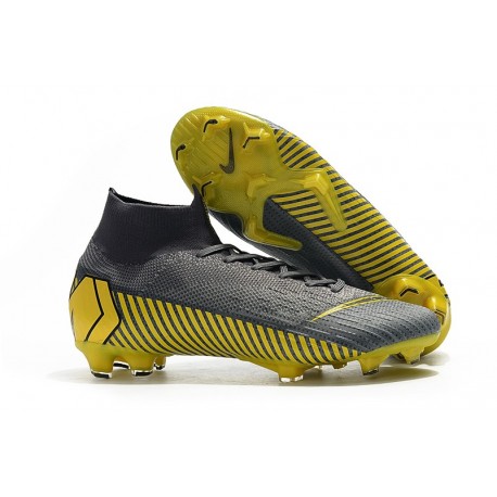 Chaussure Football Nike Mercurial Superfly 6 Elite FG Thunder Grey Black